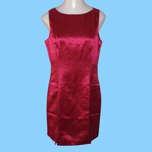 Adrianna Papell Safe Silk Pink Sleeveless Sheath Dress 14 Cocktail Formal Wear